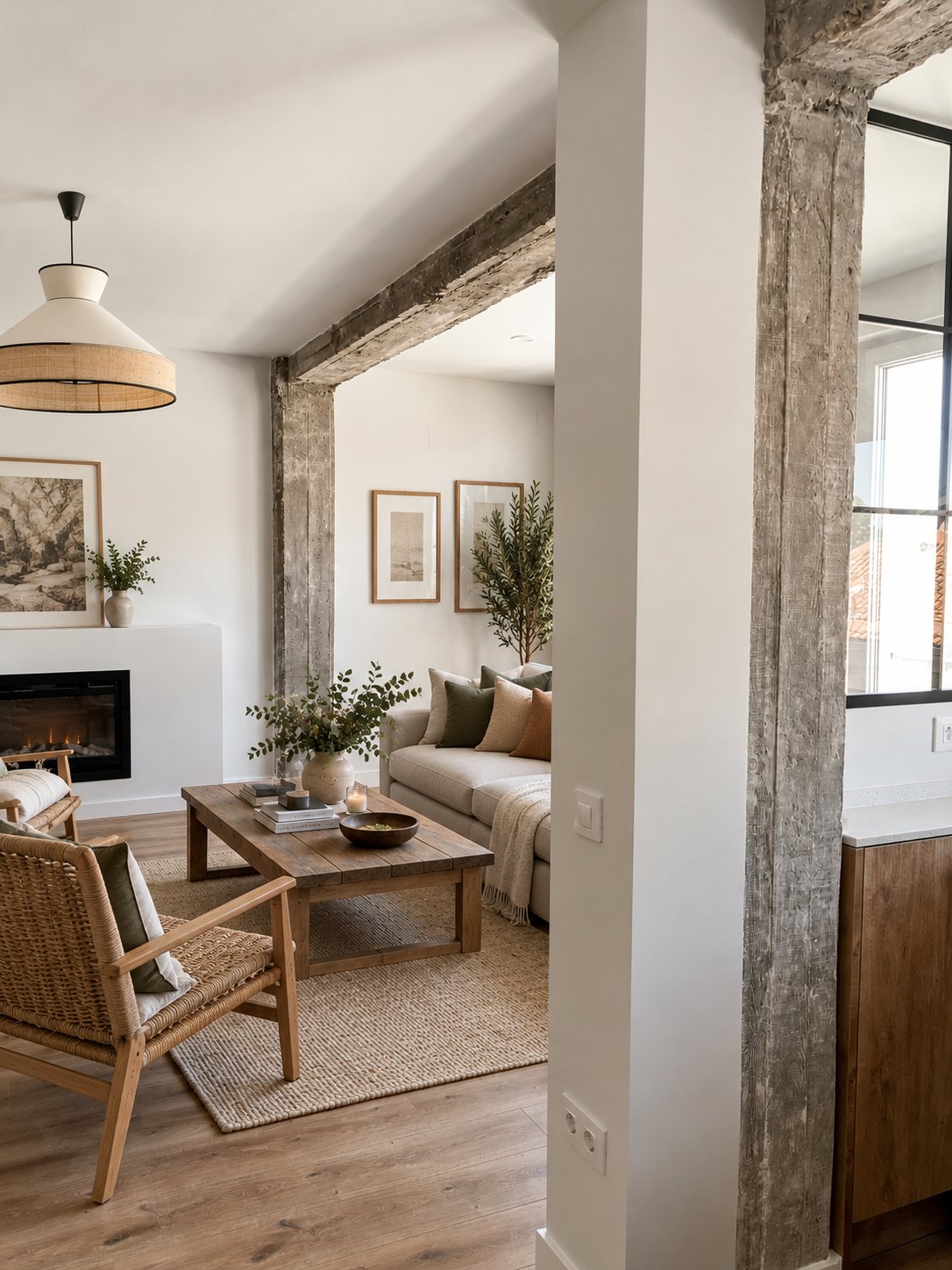 El primer piso de Lidia, con muebles añadidos con IA
