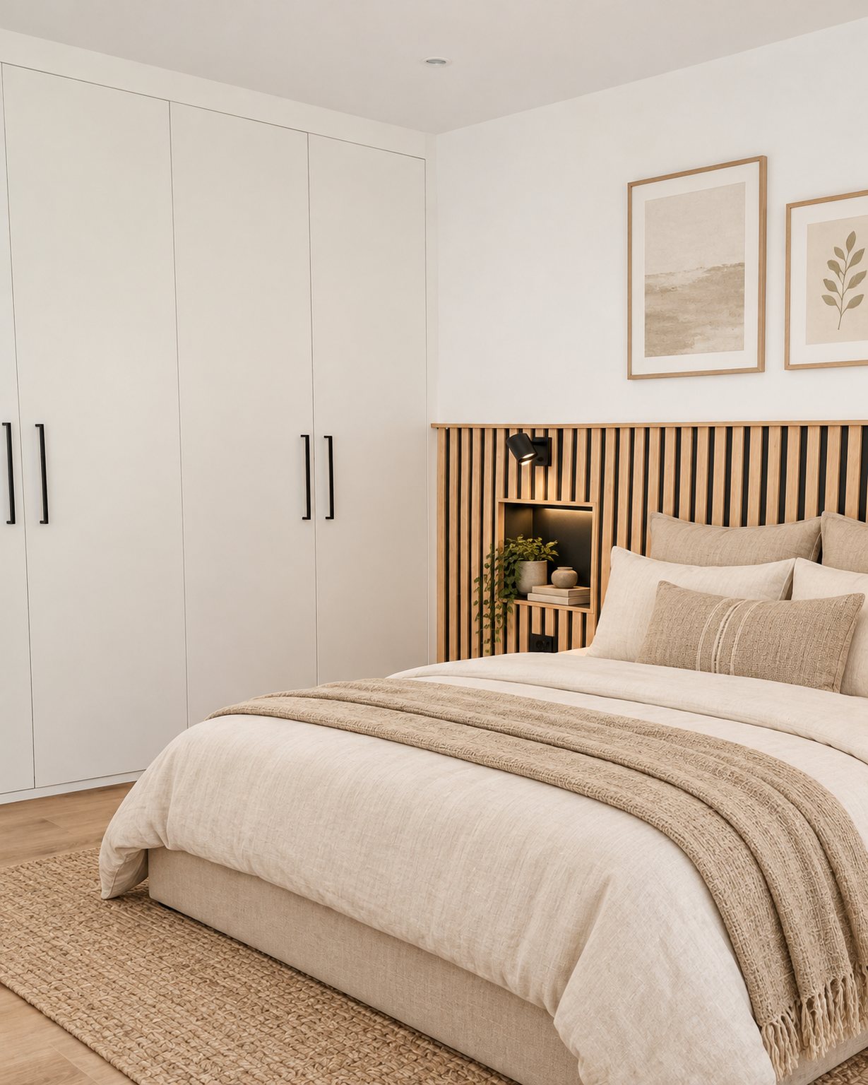 La casa del mármol gris, con muebles añadidos con IA