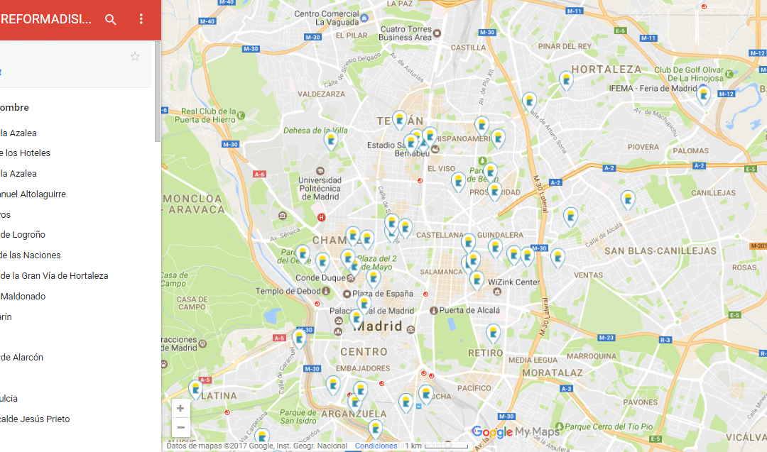Reformas Integrales en Google Maps