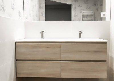 reforma Castellana baño con madera